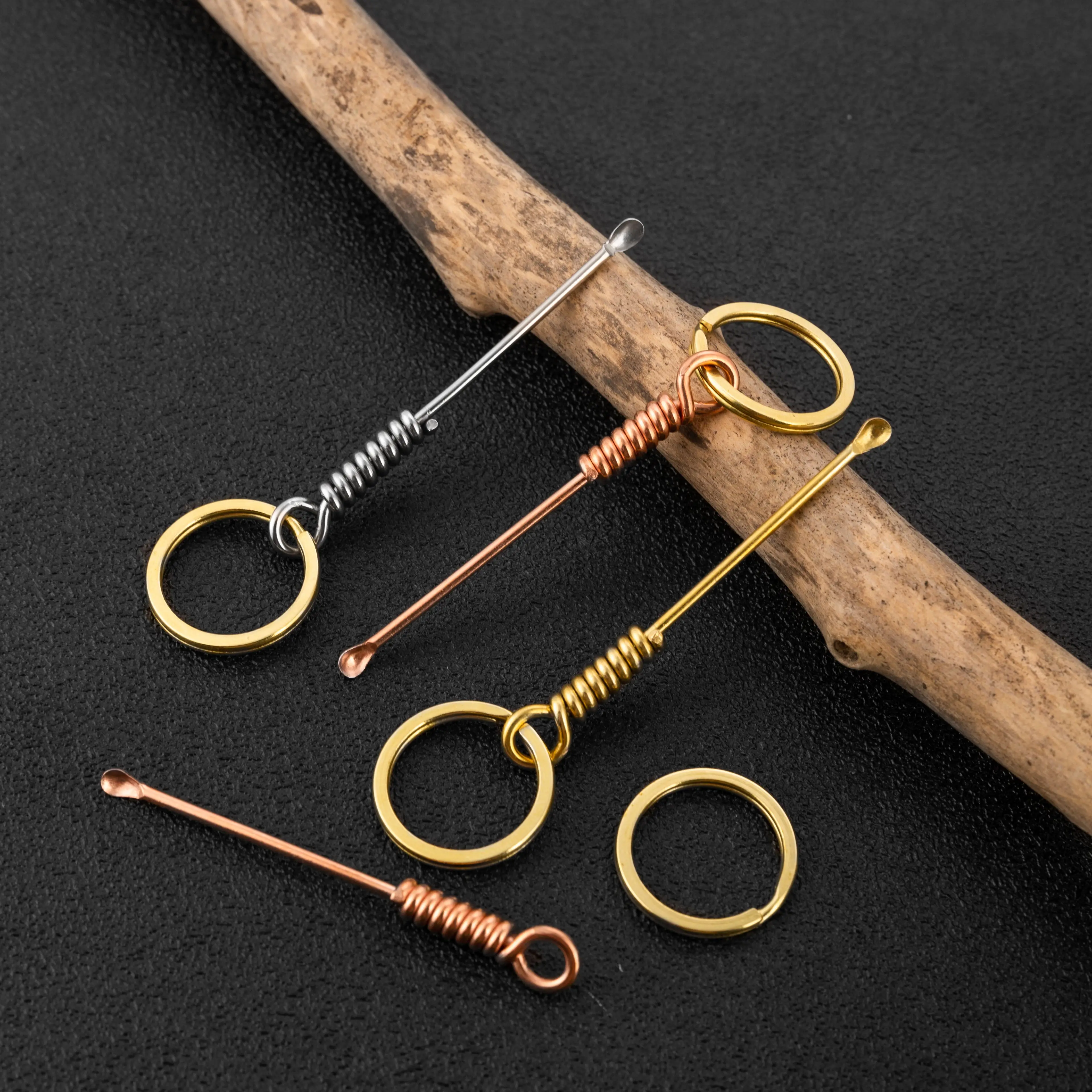 

Медные серьги ручной работы из нержавеющей стали, креативный брелок-подвеска из чистой меди, персональный подарок