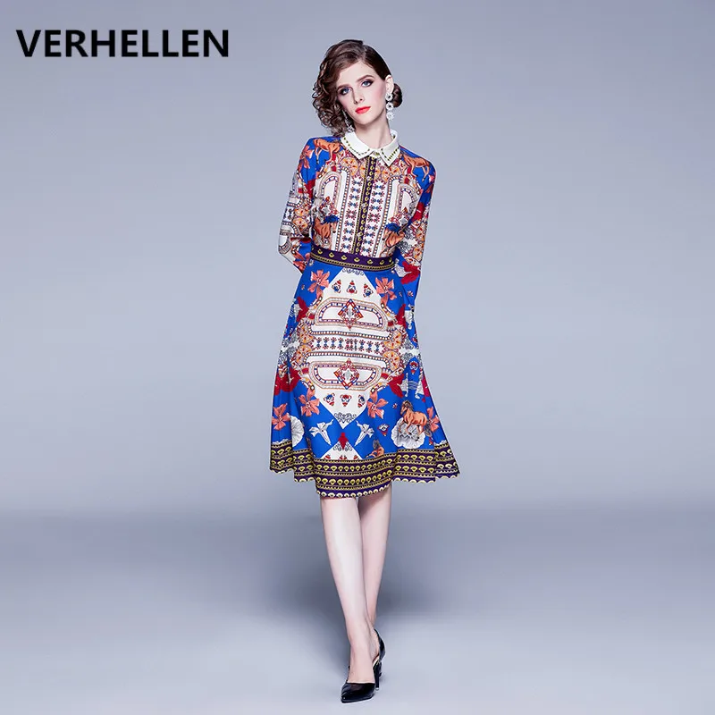 Женское платье с рукавом 2019 VERHELLEN подиумное элегантное облегающее трапеция