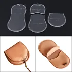 Leathercraft мини портмоне бумажник шаблон прозрачный акрил для ремонта кожаных поверхностей шаблон для реболла Швейные ремесла Сделай Сам