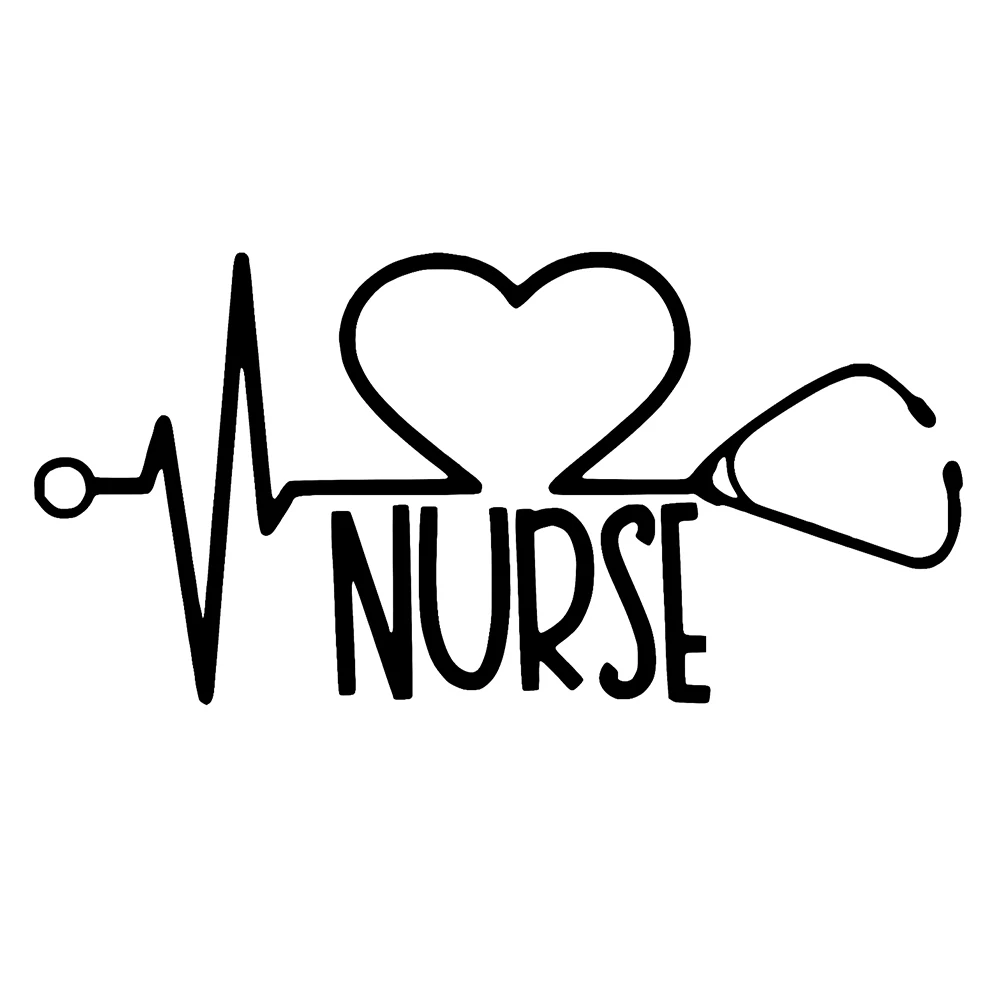 

Personality Fashion Nurse Love Heart Car Sticker Waterproof Personalized Decal Laptop Guitar Truck Motorcycle Auto PVC15x7cm
