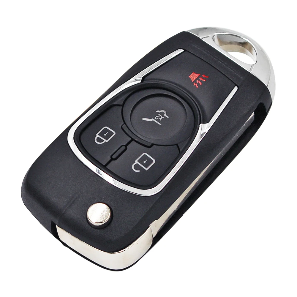 4 Button modified flip remote Key Shell case fob for Chevrolet Malibu Impala Cruze Buick Encore Allure Lacrosse Regal HU100 | Автомобили и