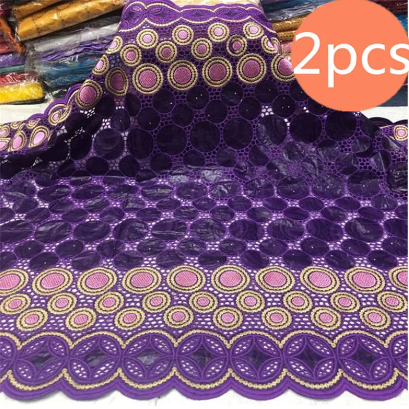 2 шт. Африканский Базен riche ткань хорошее качество брод Последняя мода хлопок