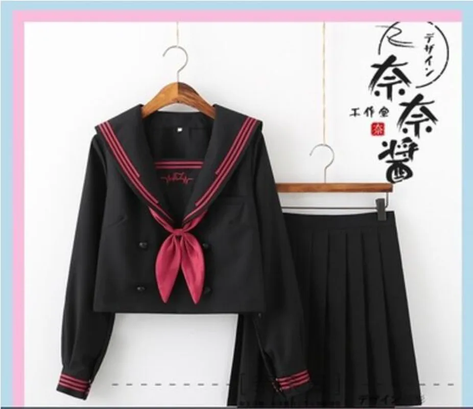 Jk костюм Униформа милое Повседневное платье моряка для девочек Jpanese Kawaii