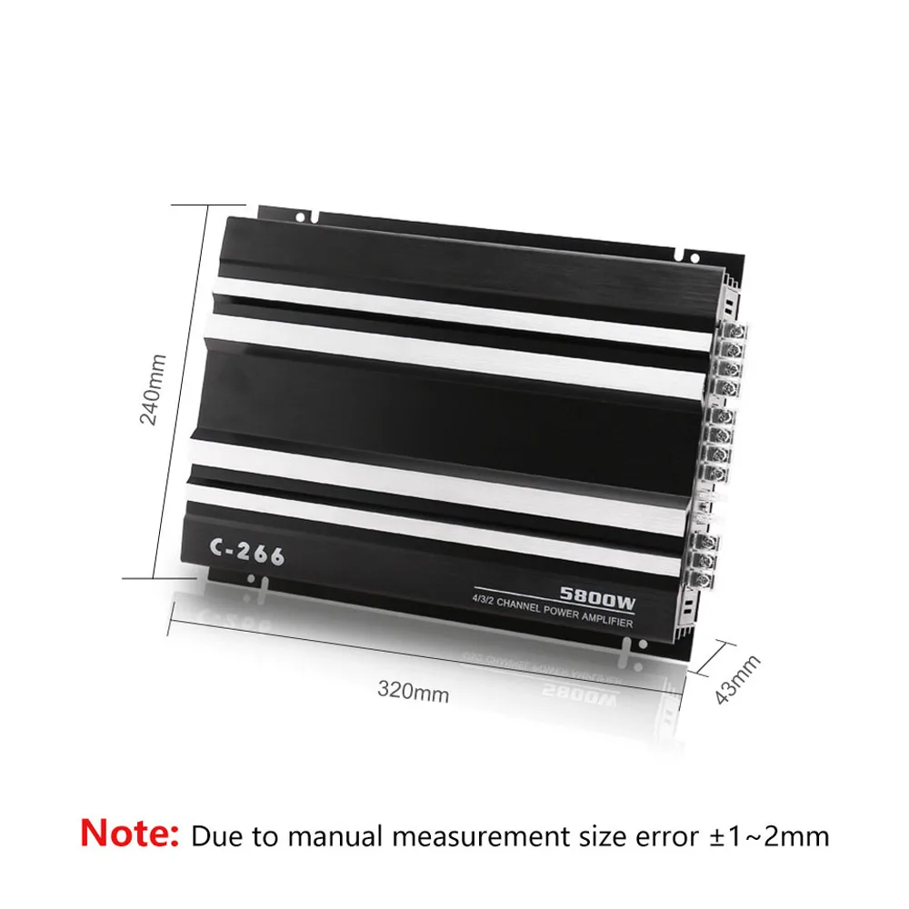 Мощность усилитель транспортных средствах высокого 5800W 4-канальный установка