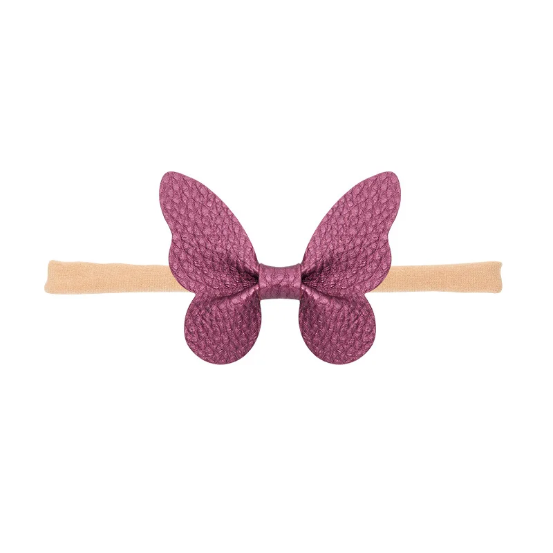 

12Pcs/Set Newborn Baby Girl PU Headband Bow-Knot Hair Bands Cute Rabbit Ear for Kids Headwear Colorful Headbands Gift Hairbands