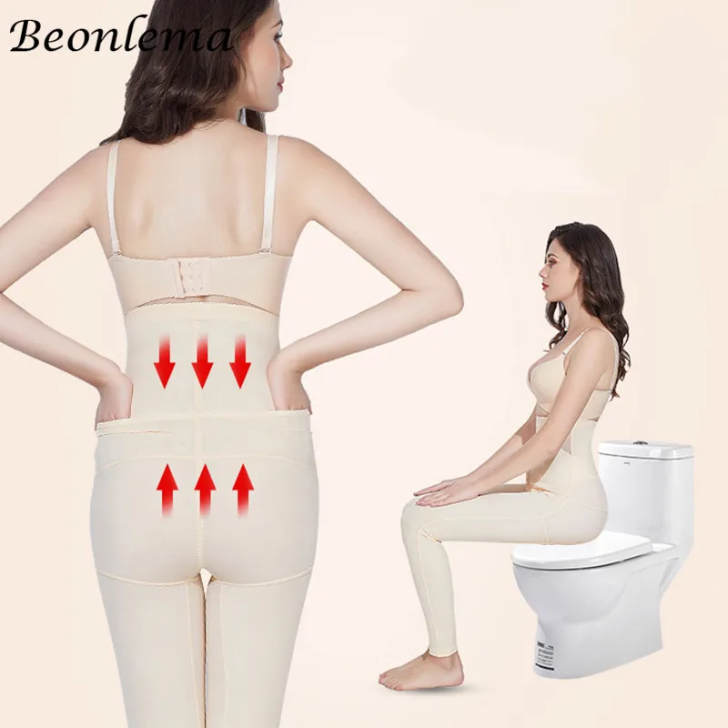 Beonlema Body Shapewear Women Legs Slimming Sexy Body Shaper High Waist Butt Lift Long Control Panties Tummy Flat Belt S-3XL