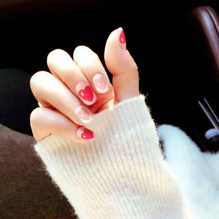 24 листа/набор искусственные накладные ногти для девочек | Красота и здоровье