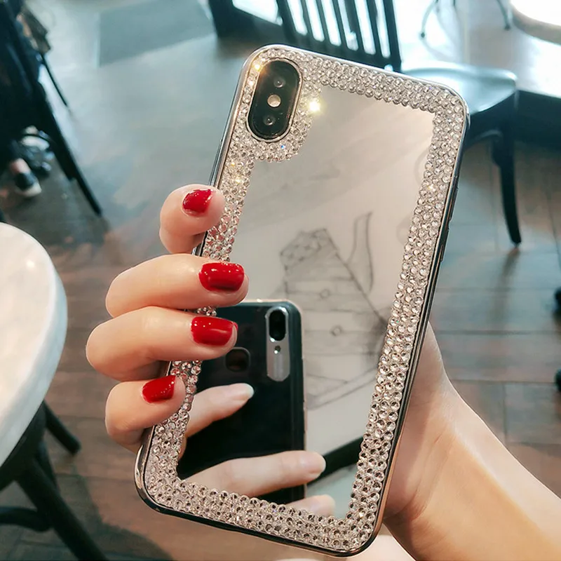Алмазный зеркальный чехол для Huawei Mate 10 lite 20 30 20X P40 P20 P30 V30 PRO Y5 2018 7A 8A 8C 8S 8X Bling back