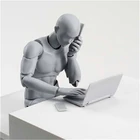 Шарнирная экшн-фигурка Chan с подвижным телом, модель, художественная живопись, аниме, рисование скетчей, мужская и женская игрушка, манекен для рисования, 14 см