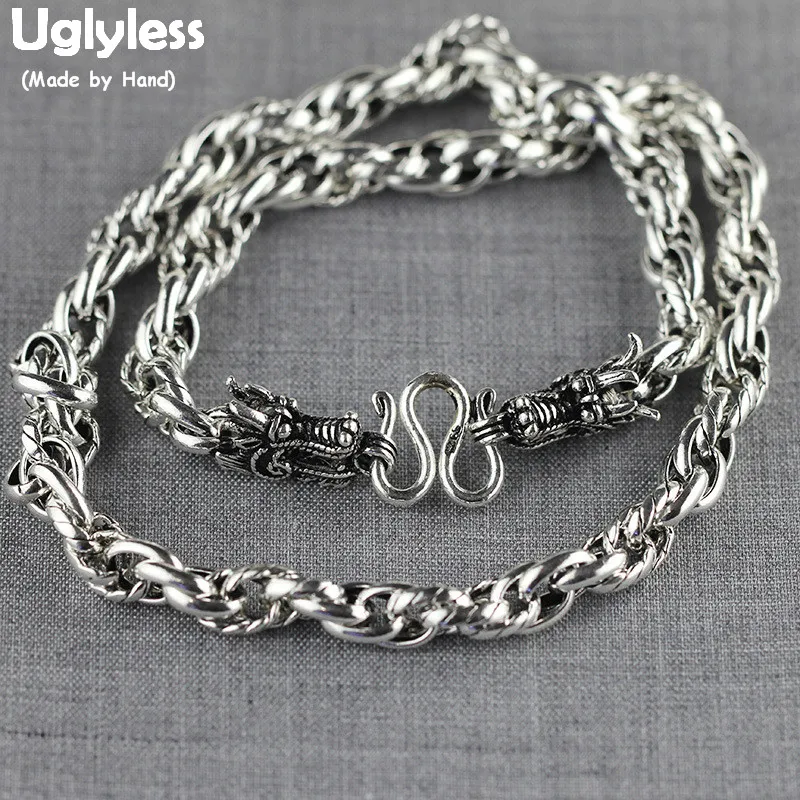 Мужские ожерелья с очень толстыми цепочками драконами 8 мм ожерелье в стиле хип