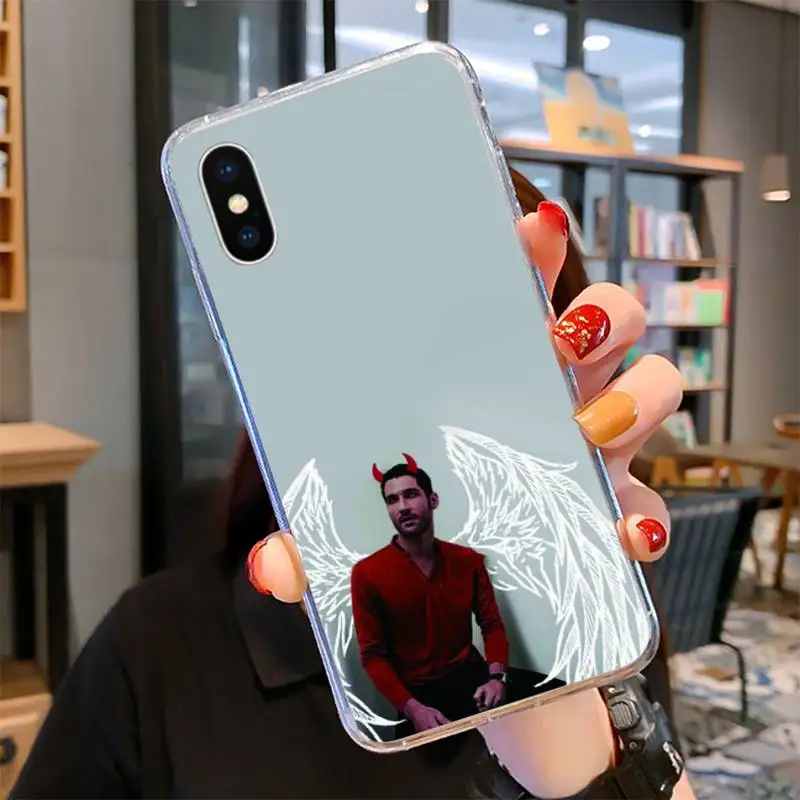 

American TV Degenerate Angel Lucifer Phone Case For Samsung S10 S10lite 2019 S9 S9plus S8 S7 S6 S6edge S5 S4 transparent cases