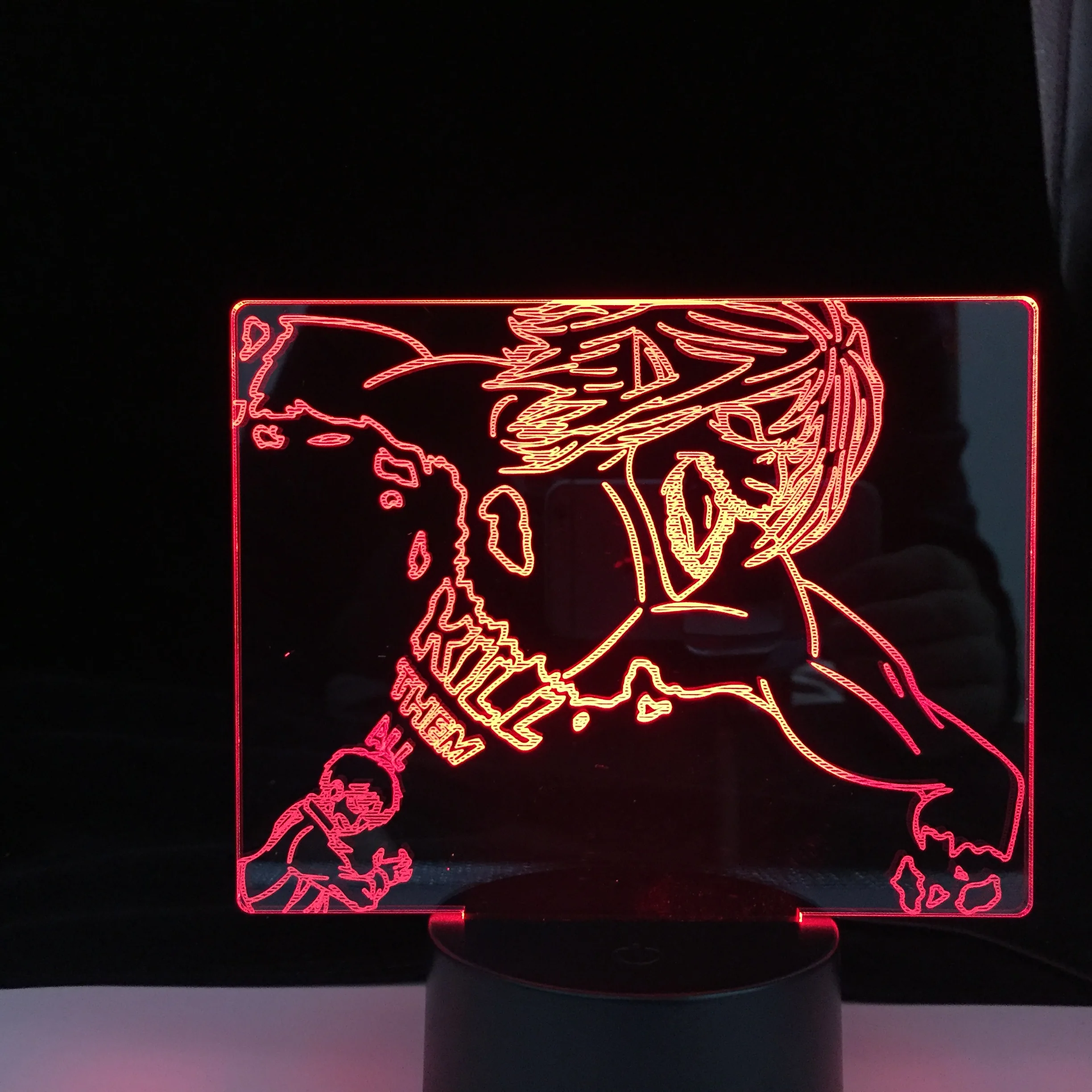 

Anime 3d Light Attack on Titan Eren Yeager Table Lamp for Bedroom Decor Birthday Gift Manga Attack on Titan LED Night Light Lamp