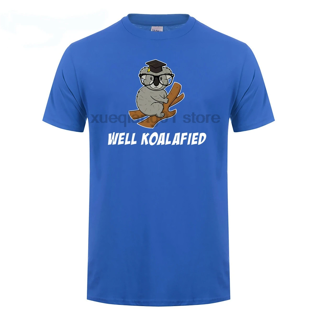 Goed Koalafied Koala Beer grappige dieren woordspeling humor Top T-Shirt 100% katoen Unisex Tshirt | Мужская одежда