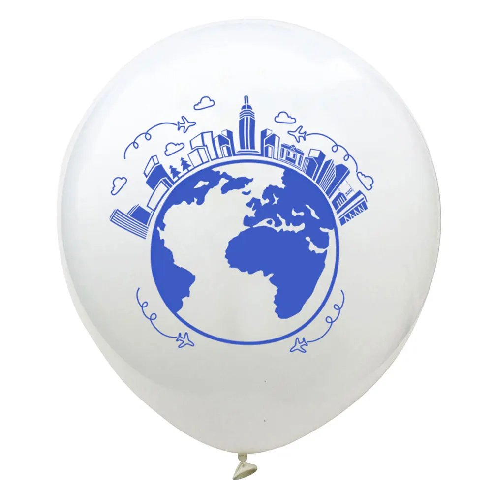 

12inch World Map Ballon Planet Latex Balloons Kids Adults Classroom Decoration Baby Shower Happy Birthday Party Supplies Globos