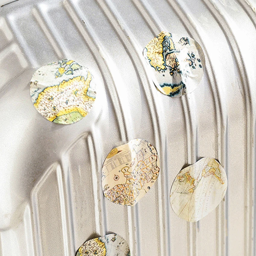 46 шт./упак. с круглым носком в ретро стиле полушарии бумажные декоративные