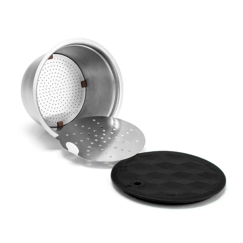 ICafilas, нержавеющая сталь, металл, радужная капсула для Nescafe, с фильтрами для кофе, Dolci Gusto Capsulas, ложка для трамбовки
