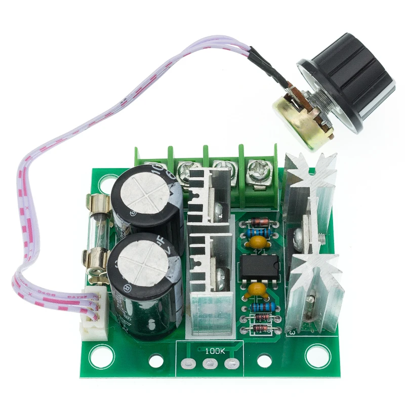 Регулируемый контроллер скорости двигателя постоянного тока 12В-40В 400 Вт 10A