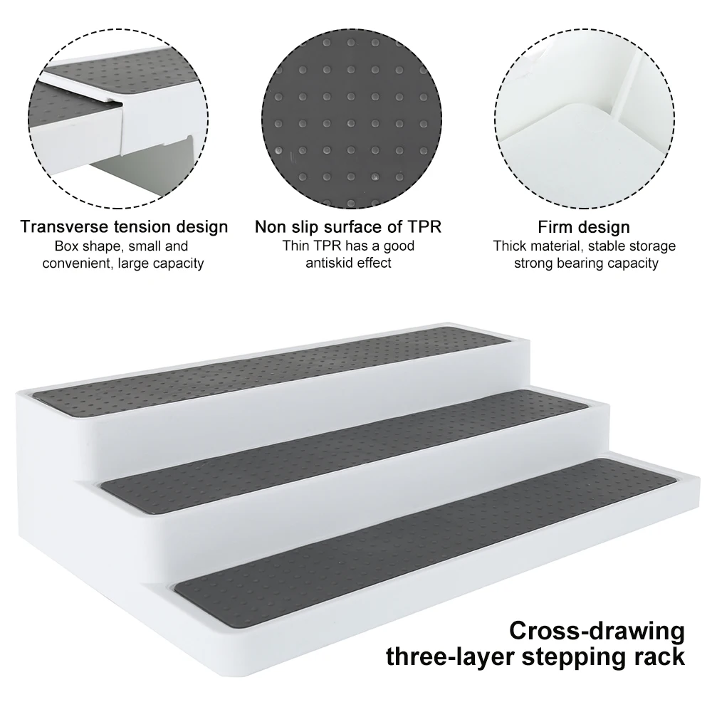 3 уровня специй травы бутылки держатель шкаф Органайзер для хранения кухонный