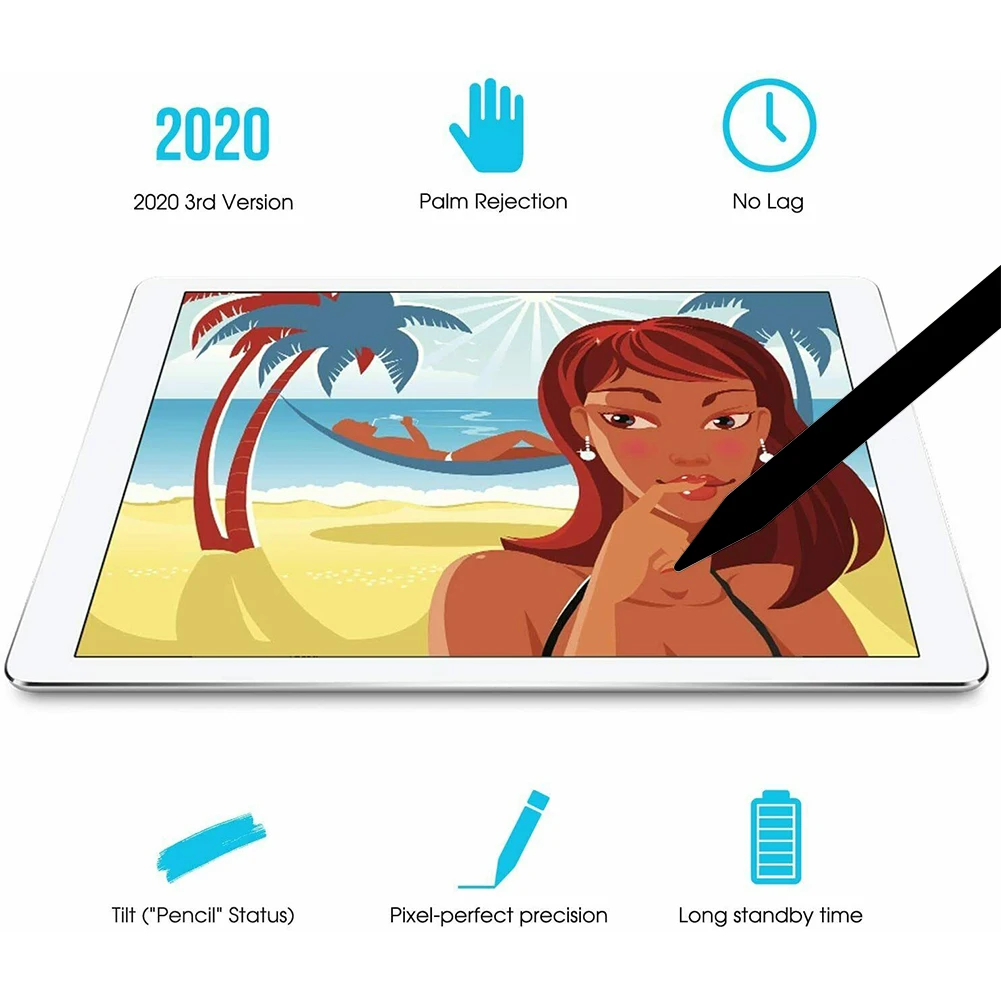 

Rechargeable Tablet PC Stylus Pencil Tablet Stylus Pencil Touch Portable Pen For Apple iPad Pro 9.7/10.5/11/12.9 inch/6th