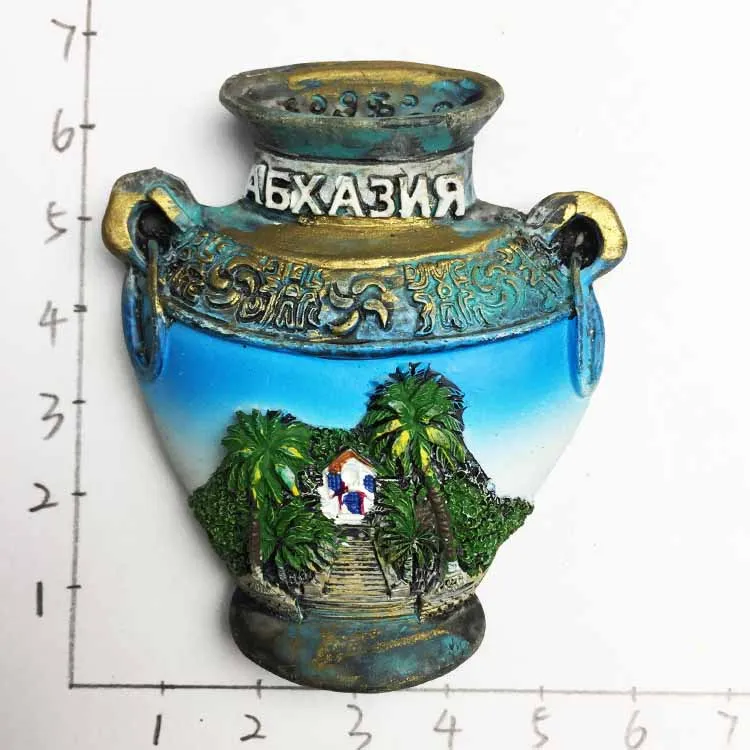 Магнитный сувенир на холодильник Греция Россия туризм озеро байкальг