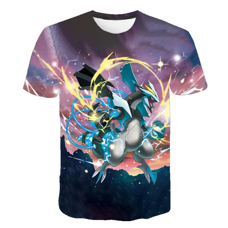 

Summer Anime 3D Casual Baby Girls Clothes Kids Clothes T-shirts Short Sleeve Funny Pikachu T Shirt Boys Children Clothing