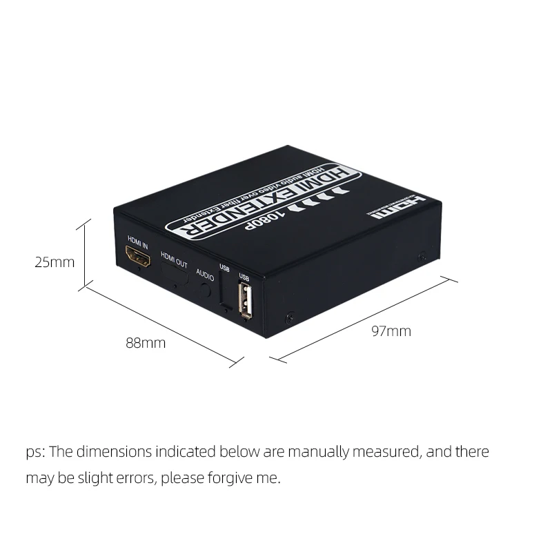 1080P 120 м HDMI KVM USB удлинитель HDMI повторитель по Cat5/Cat5e/Cat6 RJ45 LAN Ethernet разветвитель управляемая клавиатура и мышь