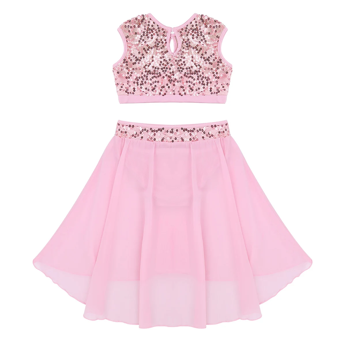 ChicTry ребенка блестками балетная пачка танцевальная одежда для гимнастики топы