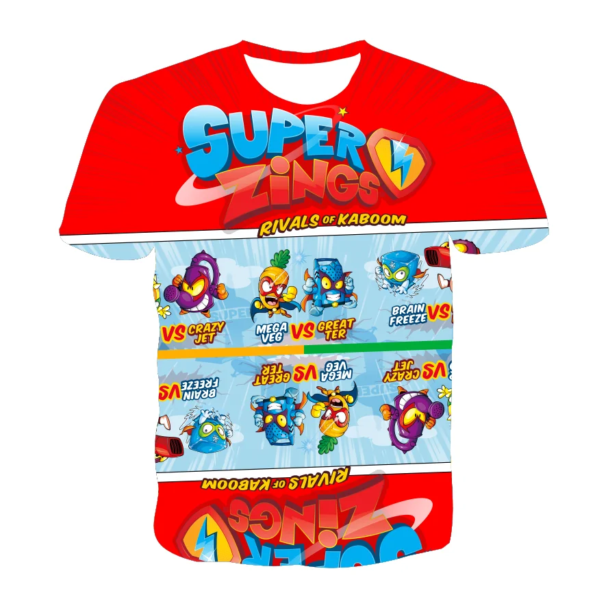 

Boys Super Zings Sonic Print Clothes Baby 3D Funny T-Shirts Kids Superzings Clothing Teens Girls Graphic T Shirts Anime Eboy