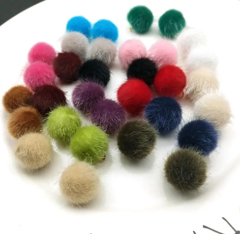 Подвеска помпон 10 шт. для изготовления ювелирных изделий и ремесленных шармов