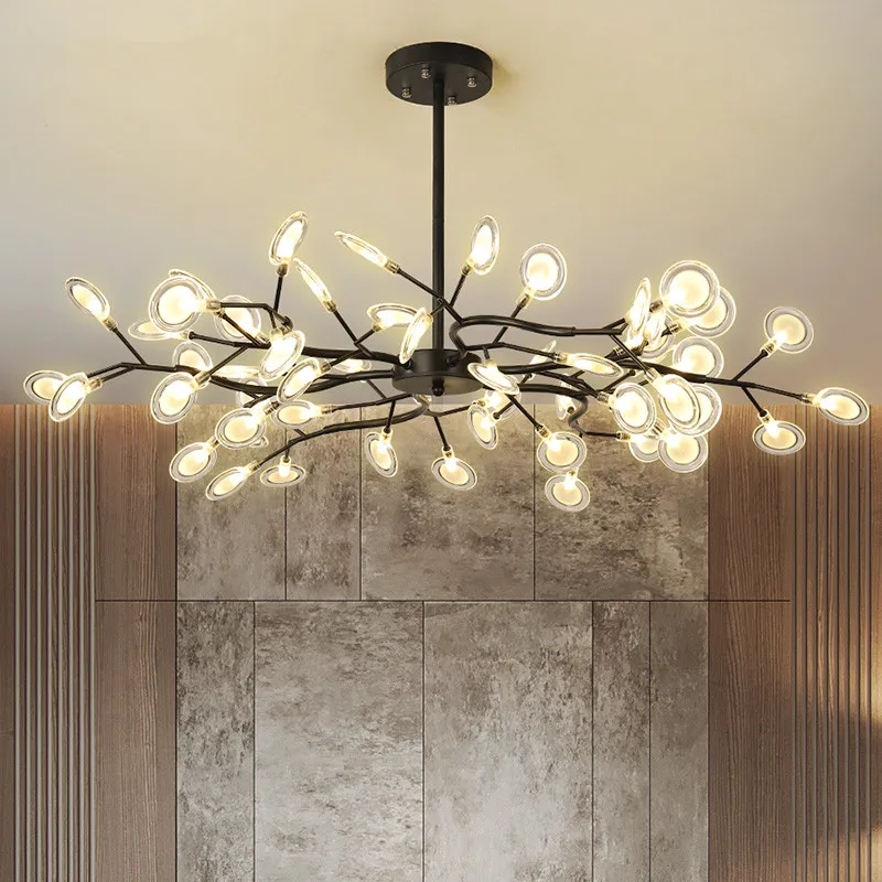 

Decoration Firefly Chandelier Lighting Modern Branch Light Fixture Vintage living Roomm/Dinning Room Hanging Lamp Suspension