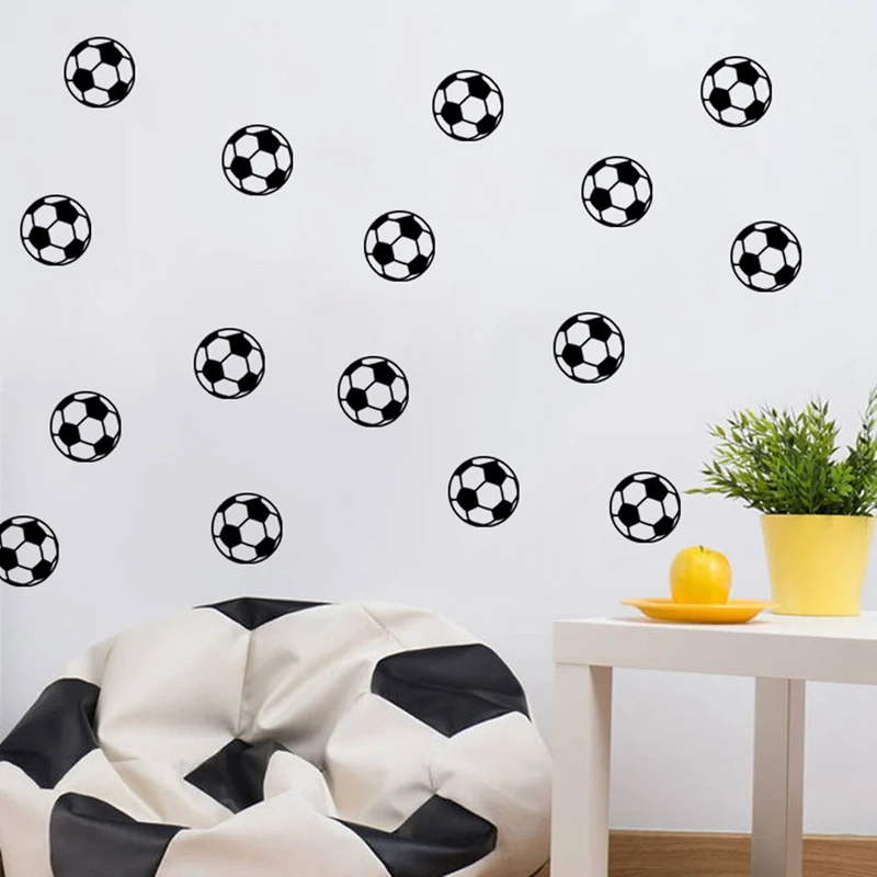 20 шт./компл. Спортивная виниловая настенная наклейка в спальню для мальчиков