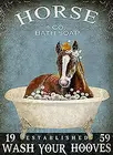 Металлический знак лошадь мыло мыть ваши хупки плакат забавная лошадь Симпатичный логотип Кофейня кухонный Туалет логотип Nics Логотип День Святого Валентина