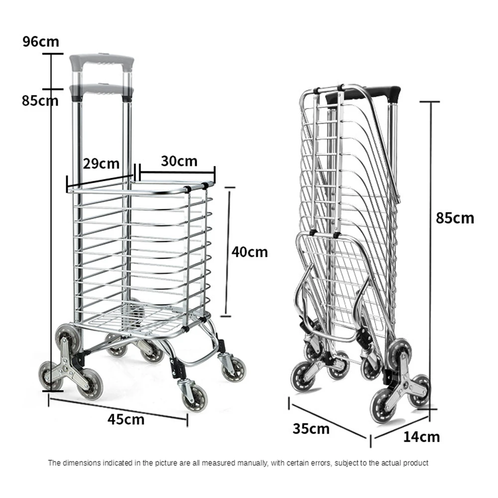 B LIFE Step Up Складная продуктовая корзина для покупок тележка лестницы