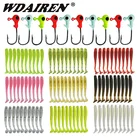 20 шт. Спиральные мягкие приманки 47 мм 0,7 г крючок для джиг-приманки силиконовые воблеры приманка для басовой форели хвост Swimbait искусственные рыболовные снасти Pesca