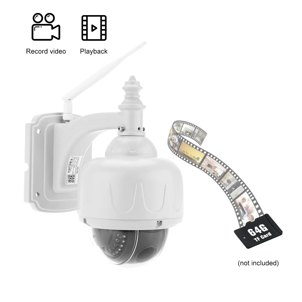 KKmoon HD 720 P Беспроводной Ip камеры WiFi Безопасности CCTV Камеры 2.8-12 мм автофокусом PTZ Водонепроницаемый Камеры Видеонаблюдения Ip-камеры