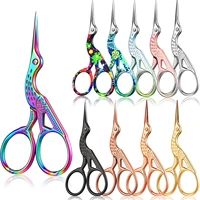 stainless steel vintage stork shape sewing scissors embroidery tailor scissors dressmaker shears fabric cutting diy sewing tools