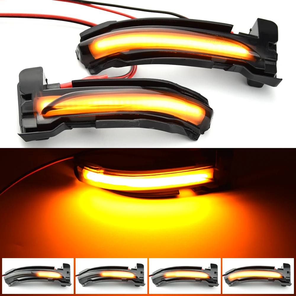 

LHD Dynamic Turn Signal Light LED Side Mirror Sequential Indicator Blinker For Ford Focus 4 MK4 2019 2020