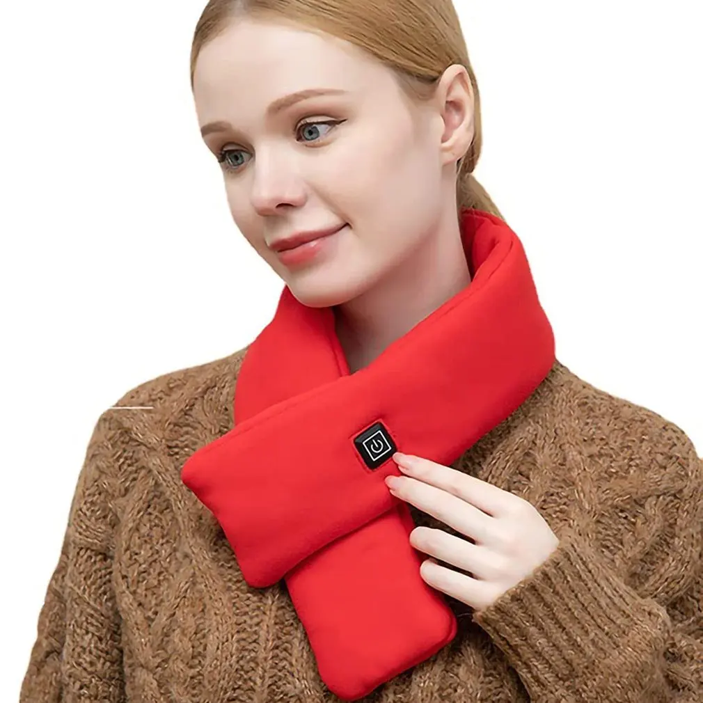 

Уличный шарф с подогревом, Регулируемый шарф с зарядкой от USB для женщин и пар, новинка 2022