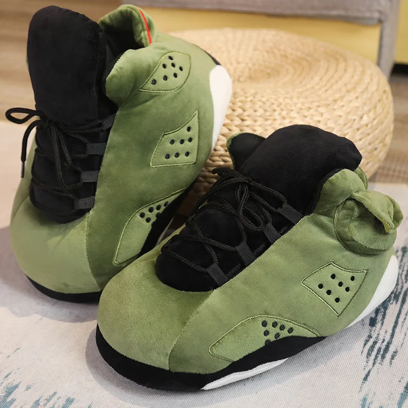 basketball slipper winter slippers sneaker slippers home slippers menwomen house floor sliders indoor slides funny slippers free global shipping