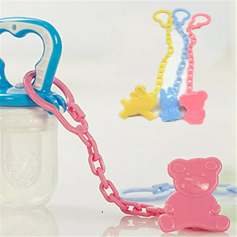 

24cm Pacifier Holder Clip Leashes Chain Plastic Baby Pacifiers Clip Leashes Case Chain Anti-drop Holder Strap Baby Chew Toy