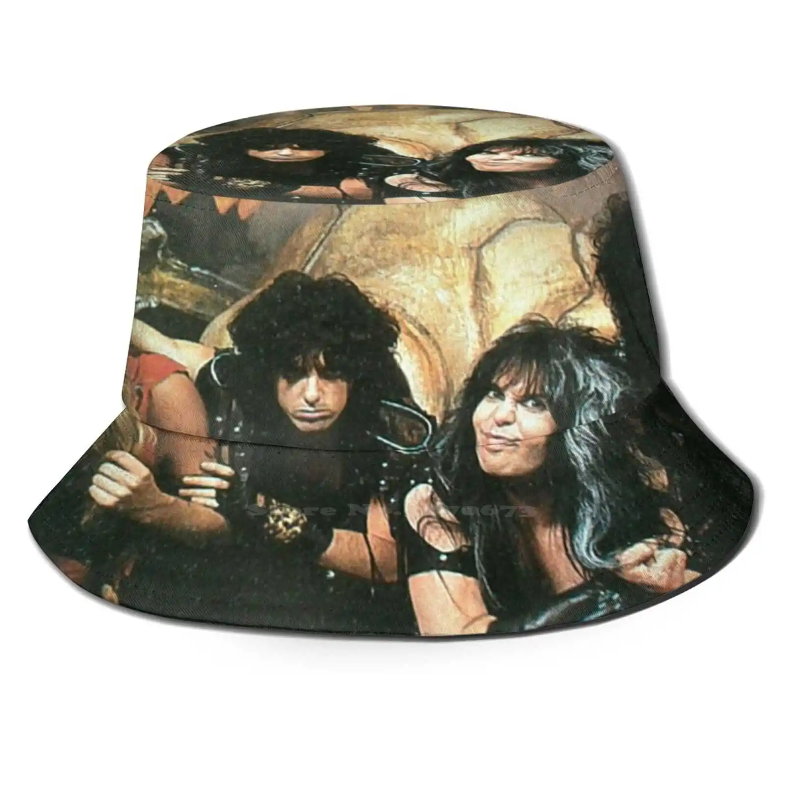 Animal Era Bucket Hat Beach Tourism Hats Breathable Sun Cap Heavy Metal Band Blackie Vintage 80s Retro Shock Animal Era