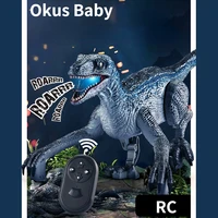2021 rc dinosaur remote control toys for boys dinosaurios blue velociraptor dinosaure toys gift kids