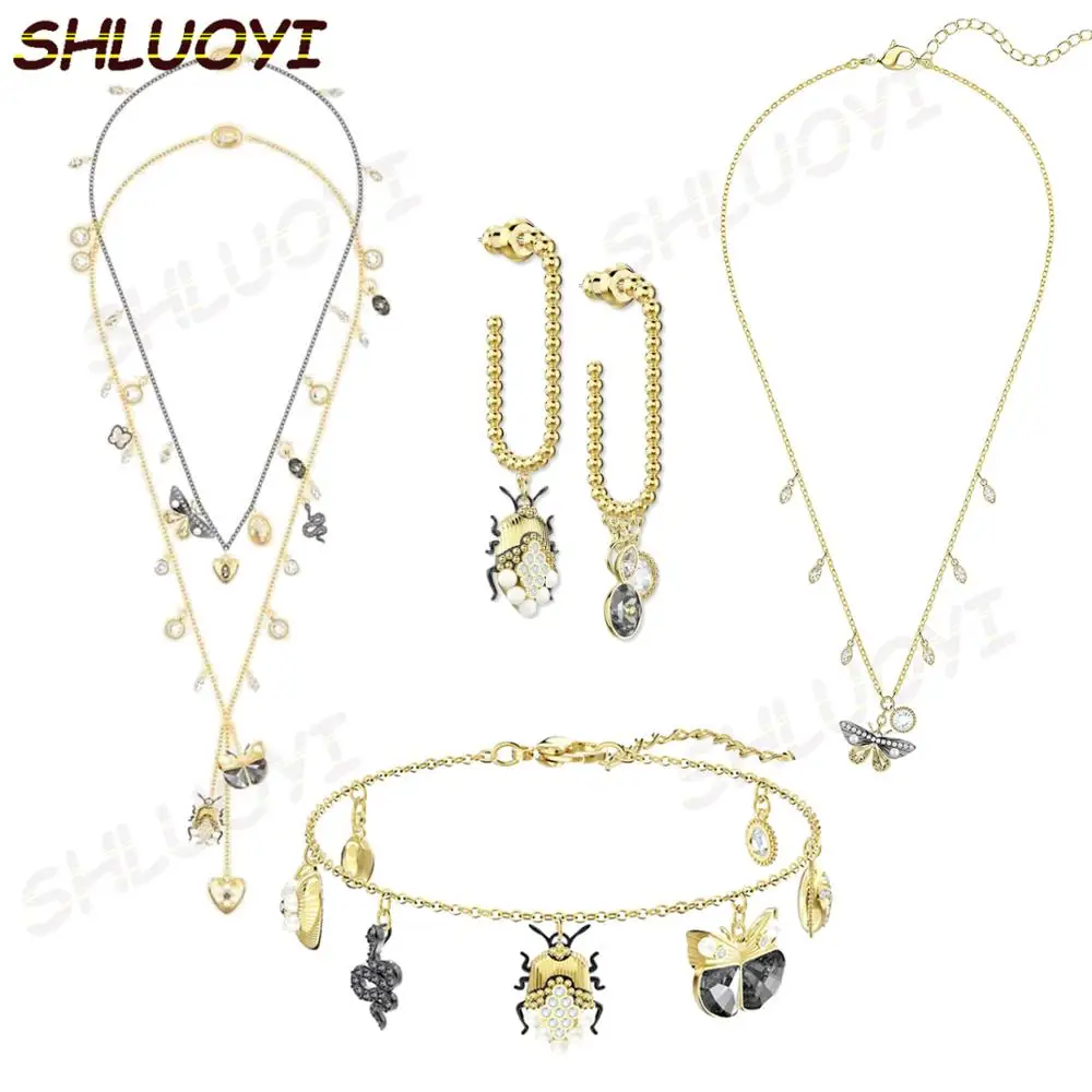 

High quality SWA romantic dream butterfly fashion wild women luxury jewelry gift Necklace Glamorous fashion jewelry