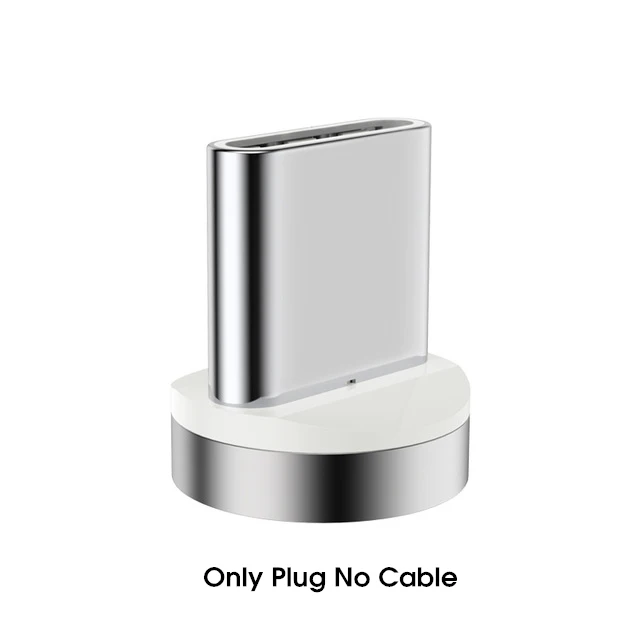 Only Plug No Cable Магнитный usb-кабель votoon 2 м, 3 А, быстрая зарядка, Micro USB type-C кабель для iPhone 11 Pro, samsung S10, Xiaomi, магнитное usb-зарядное устройство - Цвет: Only Plug No Cable