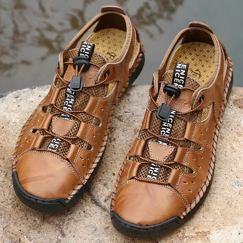 

Men's Beach Slippers Shoes Breathable Sandalias Playa Hombre Sneakers Man Summer Men's Men Casual Fashion Light