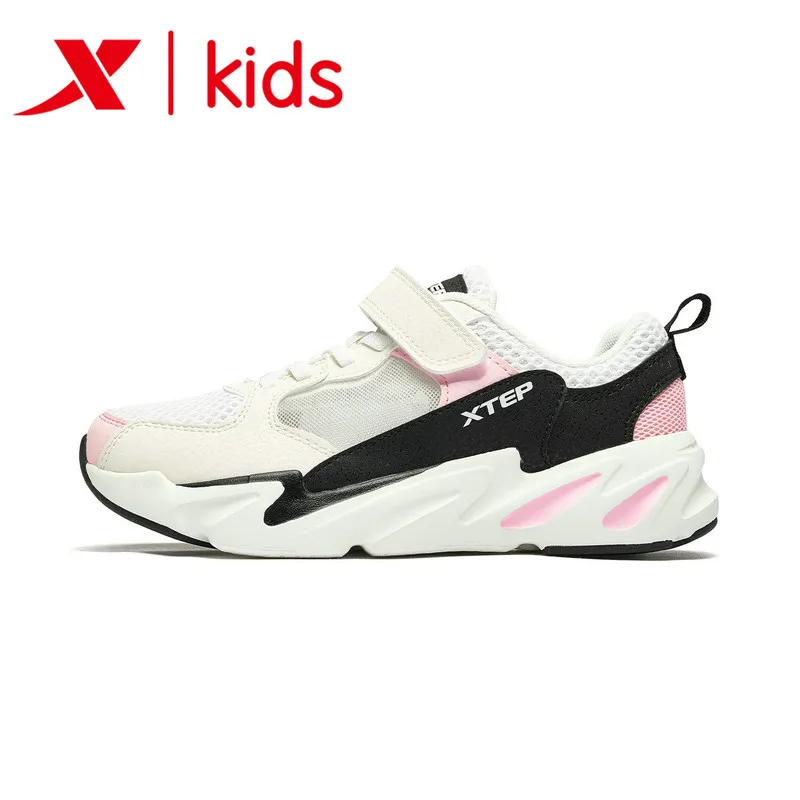Xtep/повседневные спортивные кроссовки на липучке для девочек Удобная молодежная
