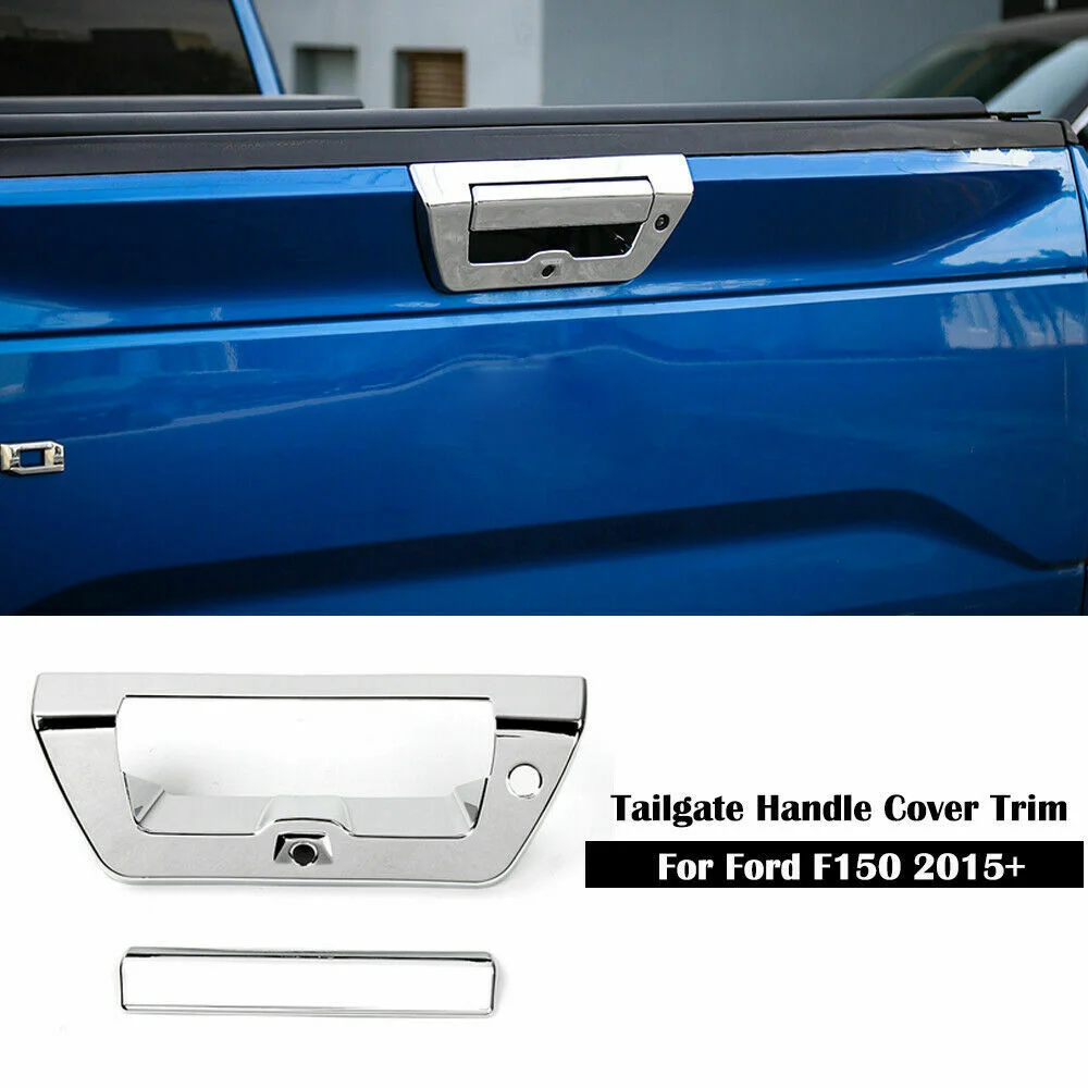 

Finish Chrome plated Tailgate handle cover For Ford F150 2015-2019 1PC Bezel High quality