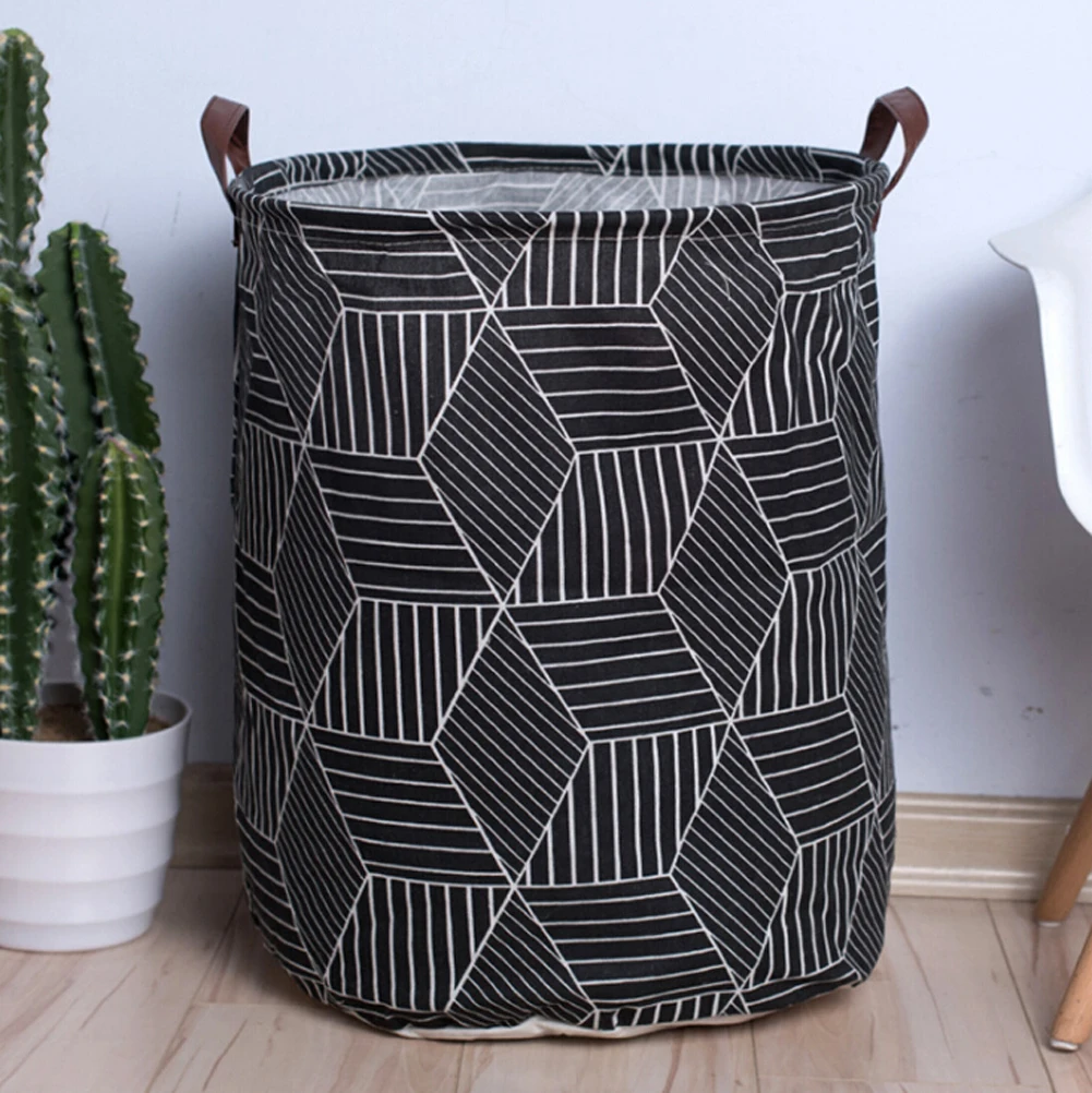 

Laundry Basket Floral Print Household Large Storage Basket Laundry Bucket Dirt Clothes Organizer