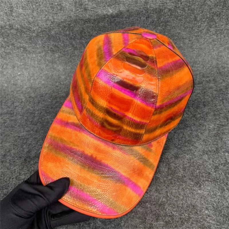 

Подлинным верно страусиная кожа Для мужчин изысканный головной убор Хип-хоп Бейсбол Кепки натуральная экзотическая кожа мужской Повседнев...