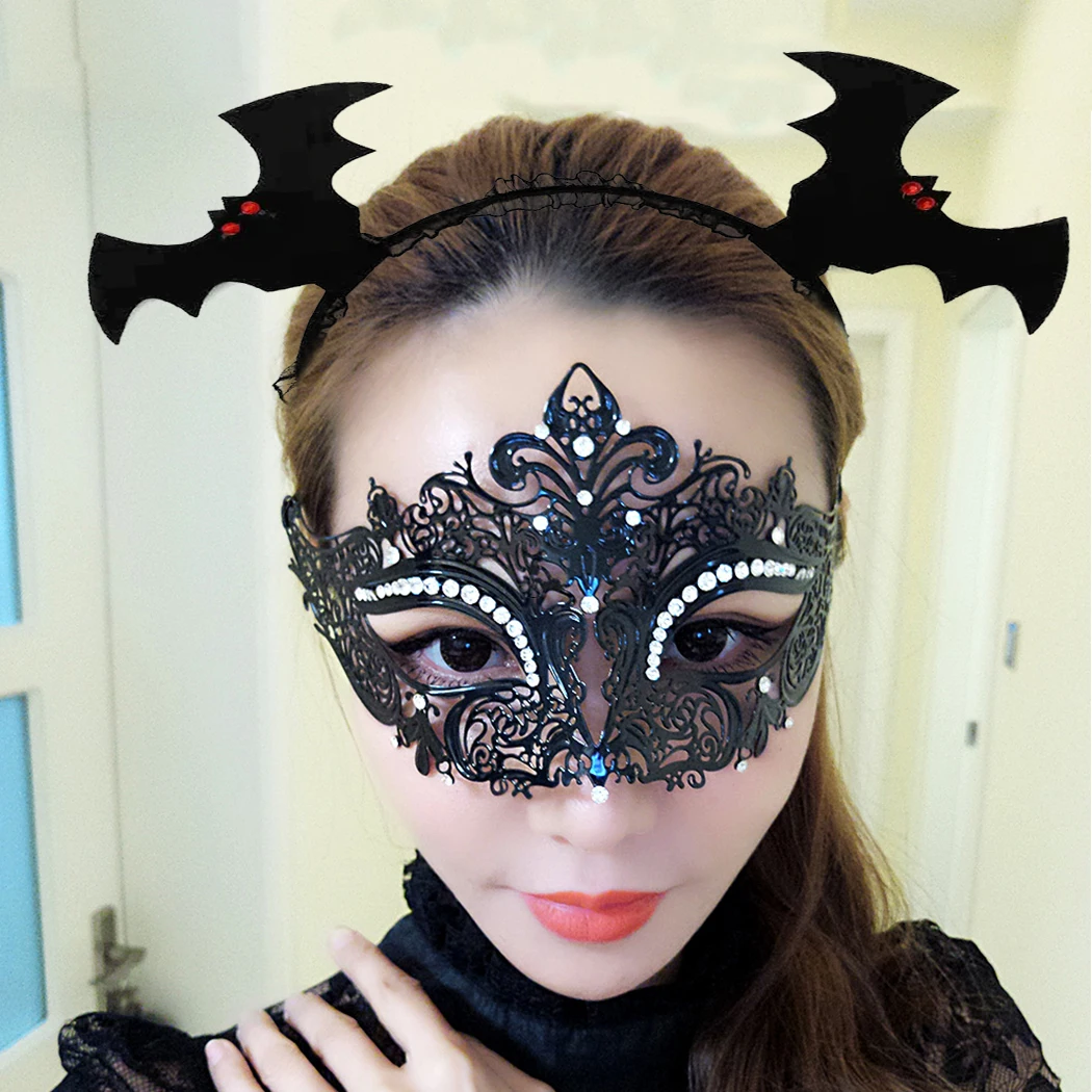 Gothic Animal Bat Ear Headband Cosplay Hairbands Headwear Carnival Children Birthday Party Halloween for Women Girls |